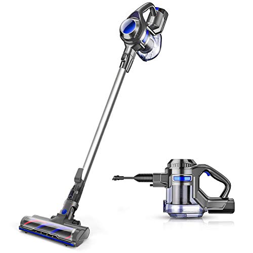 MOOSOO Cordless Vacuum 4 in 1 Powerful Suction Stick Handheld Vacuum Cleaner for Home Hard Floor Carpet Car Pet - XL-618A, Lightweight