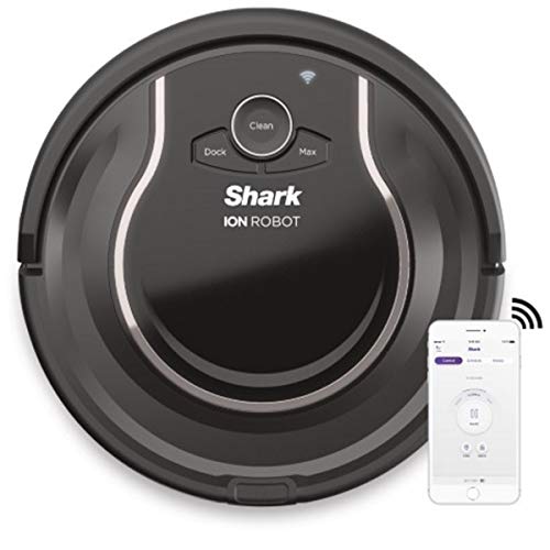 Shark ION Robot Vacuum R75 with Wi-Fi and Voice Control, 0.45 Quarts, in Smoke and Ash