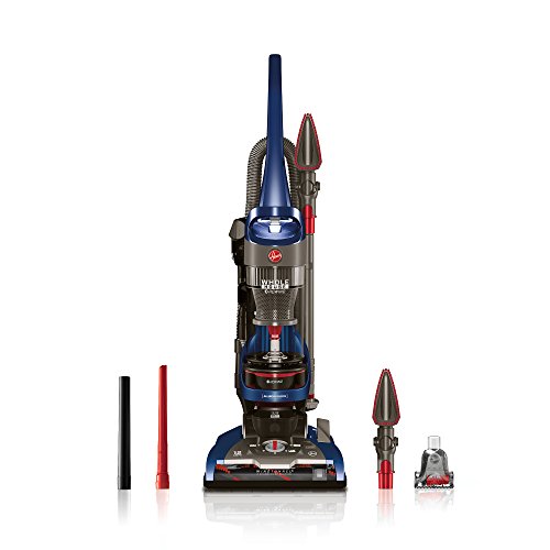 Hoover WindTunnel 2 Whole House Rewind Corded Bagless Upright Vacuum Cleaner with HEPA Media Filtration, UH71250, Blue