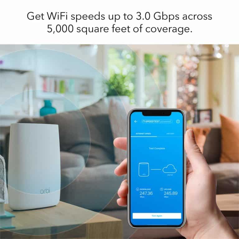 orbi app speed test